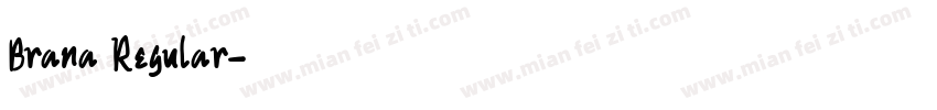 Brana Regular字体转换